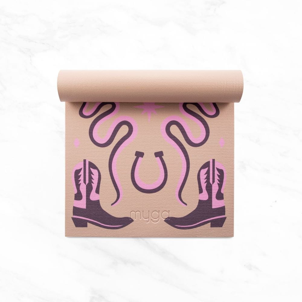 Zestaw do jogi myga Cowgirl Yoga Set: mata do jogi, klocek, pasek