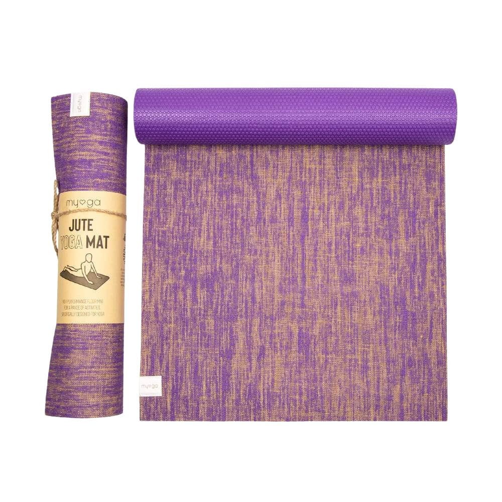 Mata do jogi myga Jute 5mm - fioletowy