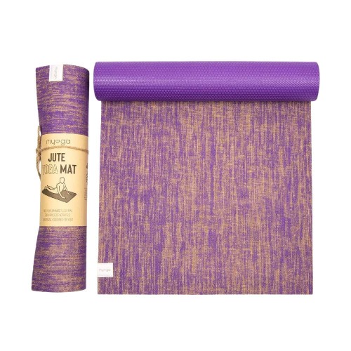 Mata do jogi myga Jute 5mm - fioletowy