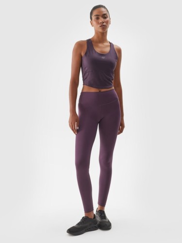 4F - LEGGINSY TRENINGOWE - F301 - FIOLET