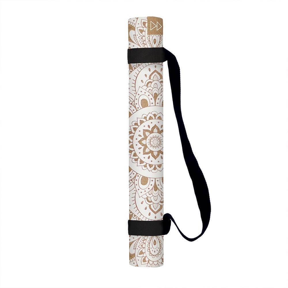 Korkowa mata do jogi Yoga Design Lab 1,5mm - Mandala White
