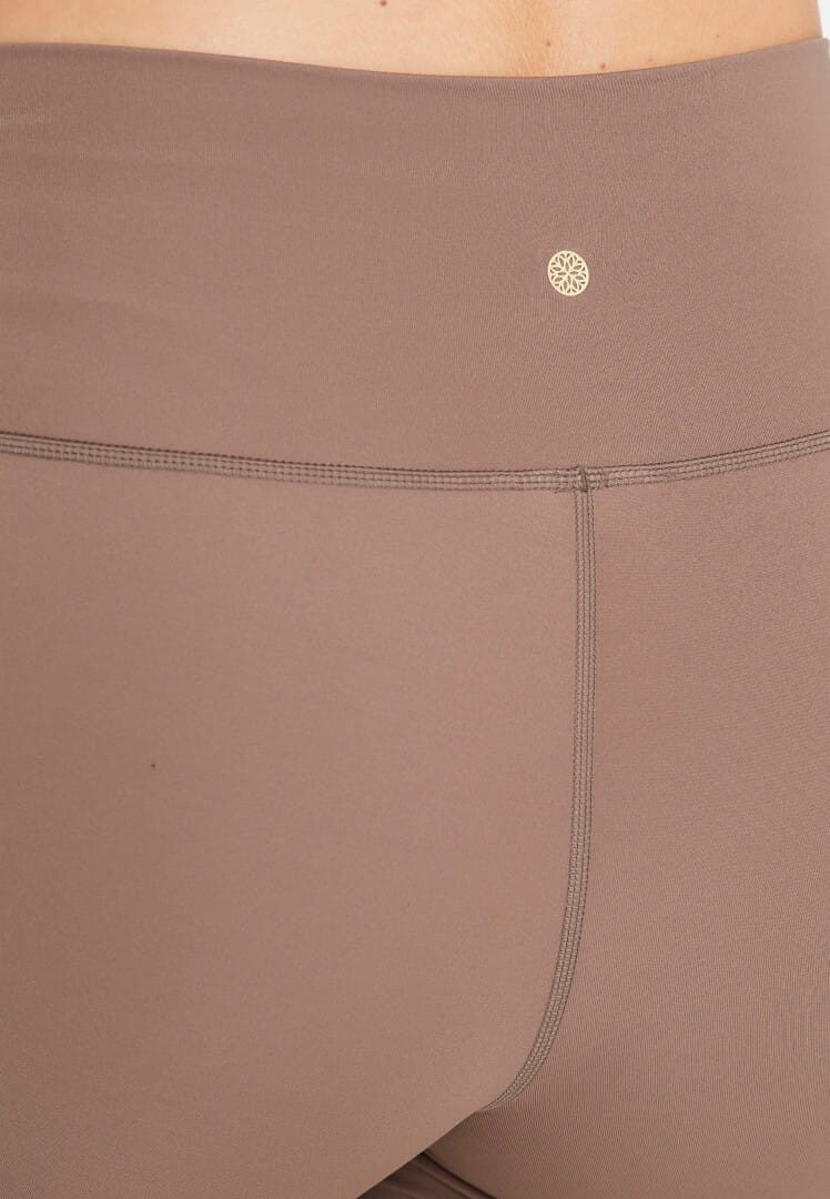 Legginsy do jogi Athlecia Almy Short Tights - ciemny beż