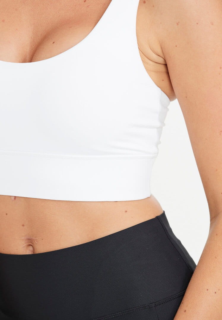 Stanik do jogi Athlecia Gaby Sports Bra - biały