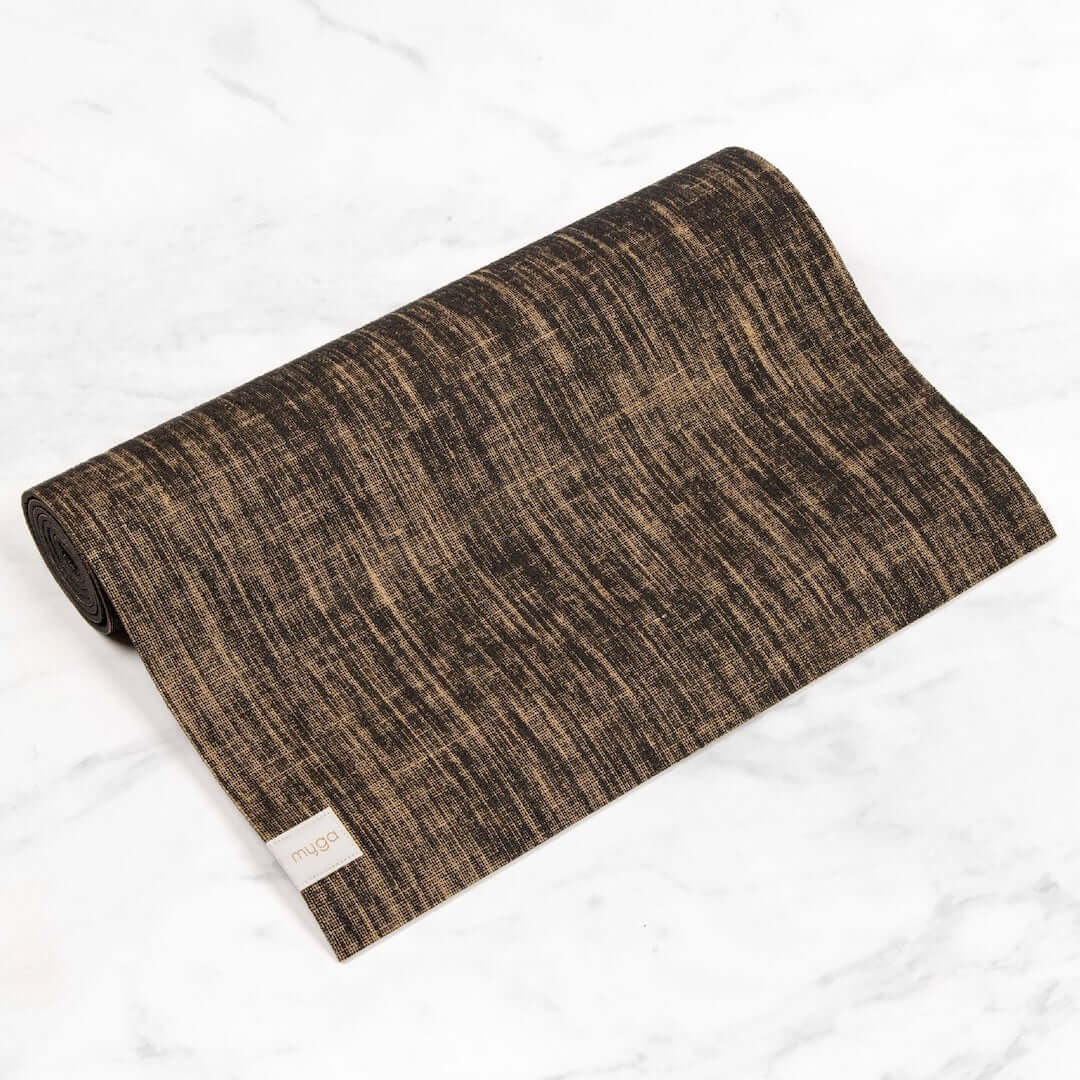 Mata do jogi myga - Jute 5mm - czarny