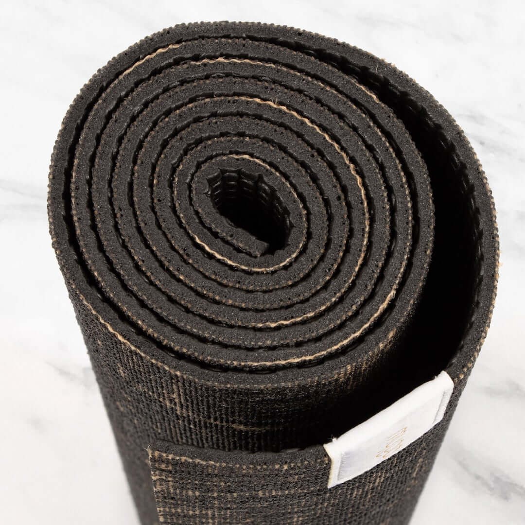 Mata do jogi myga - Jute 5mm - czarny