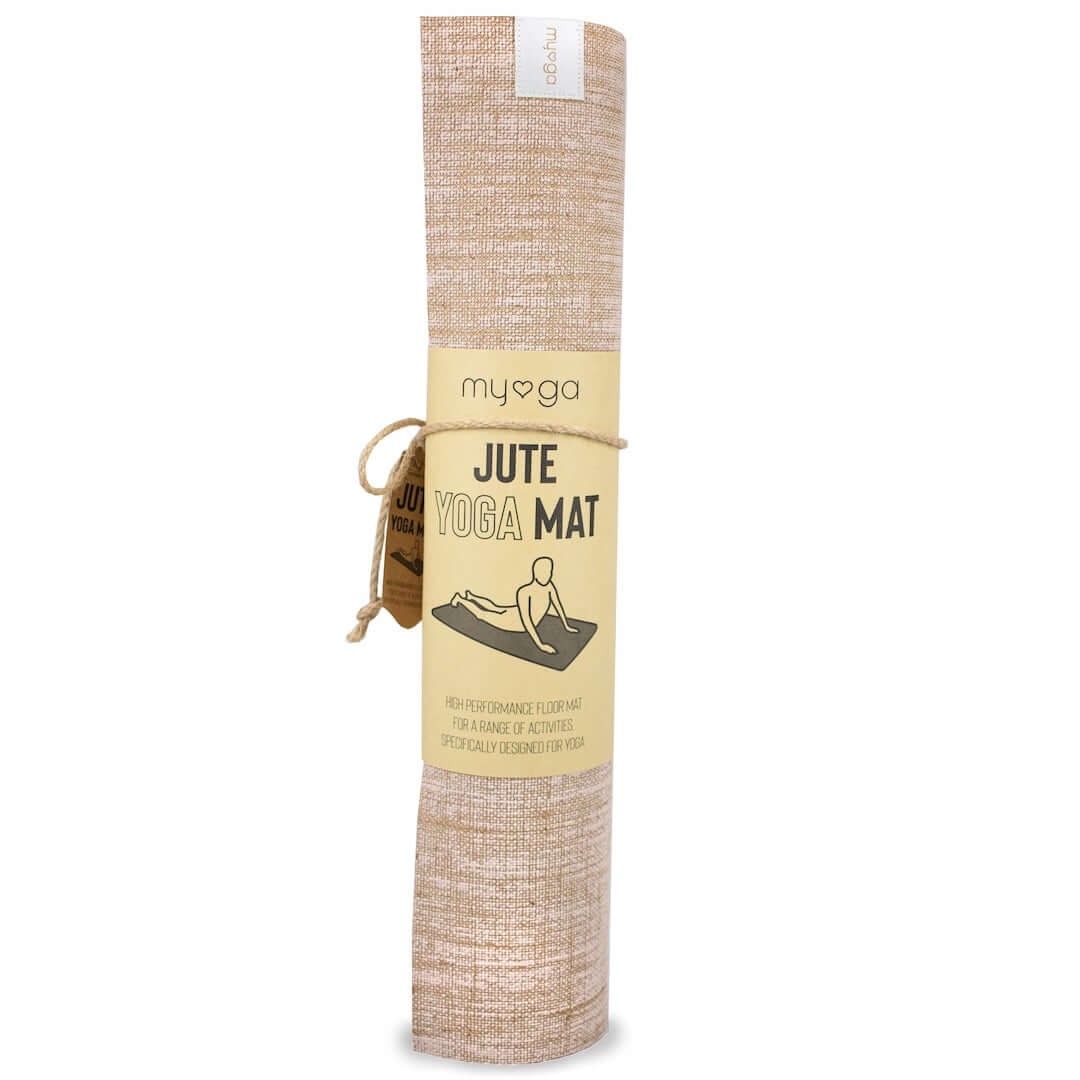 Mata do jogi myga - Jute 5mm - biały