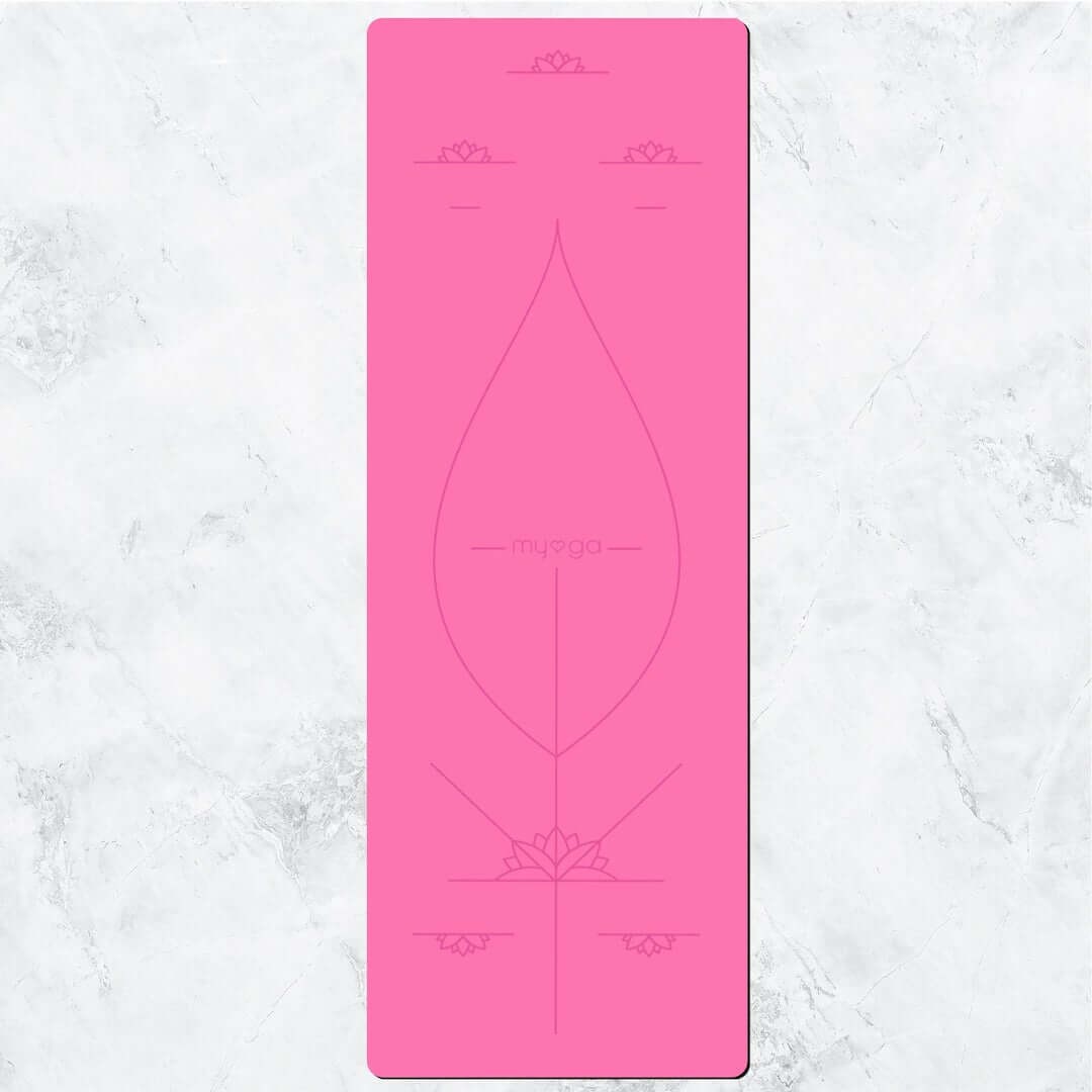 Mata do jogi my♡ga - Alignment 6mm XL - różowy