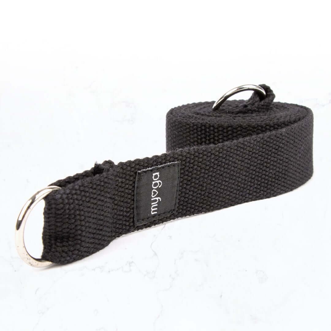 Pasek do jogi myga 2 w 1 - czarny