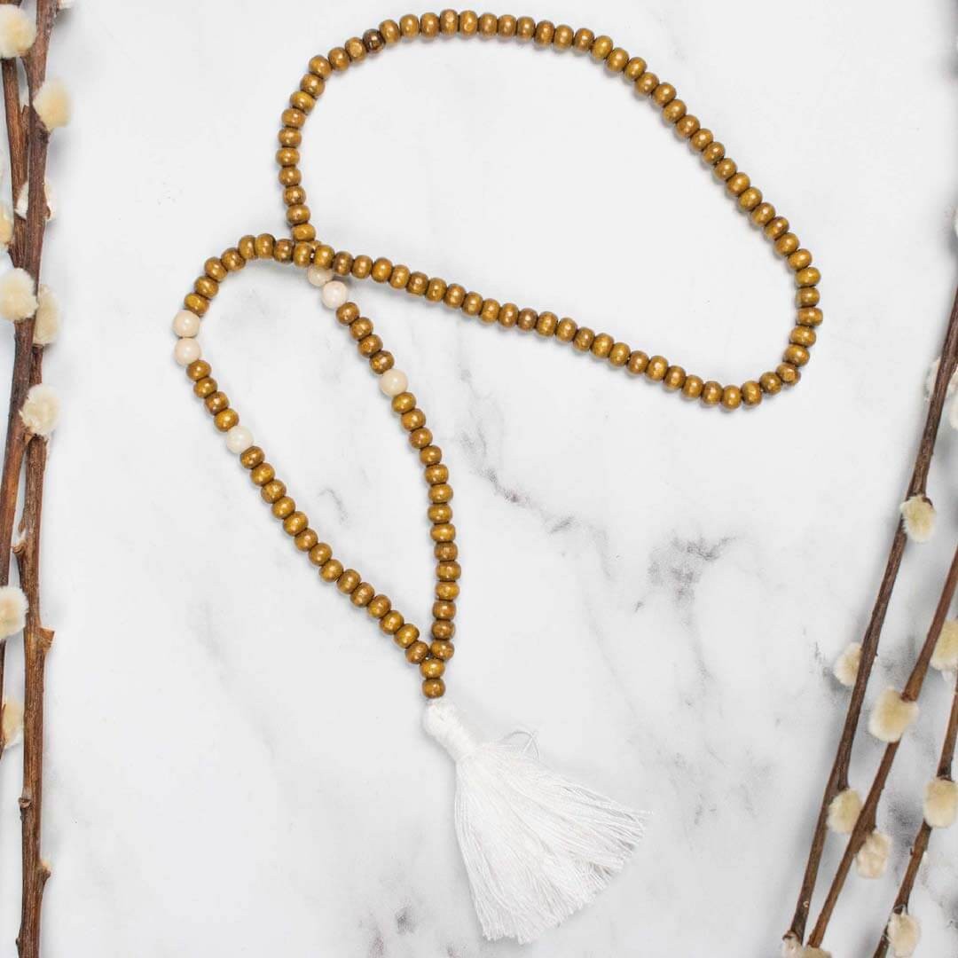 Mala myga Grounding Bead Necklace