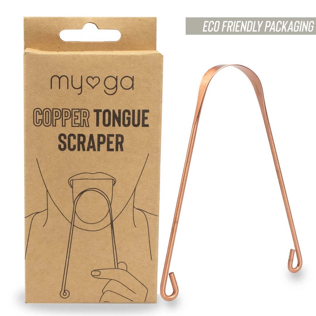 Miedziany czyścik do języka myga Copper Tongue Scraper Cleaner