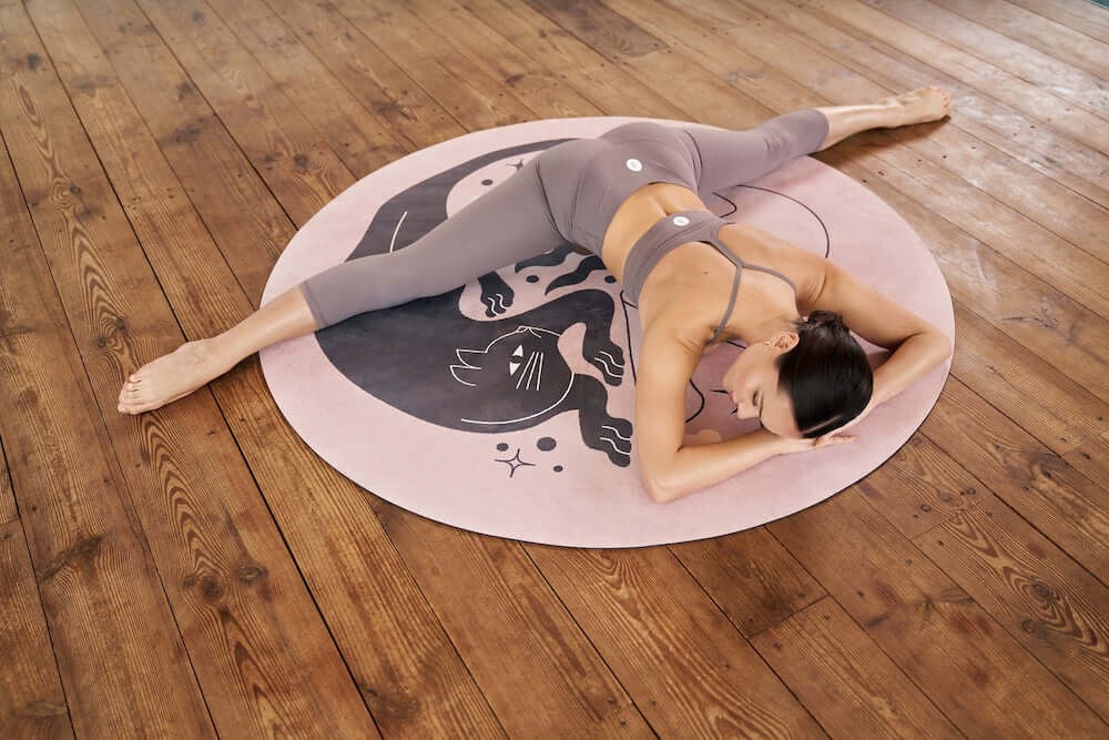 Legginsy do jogi Moonholi Yoggings 7/8 - beżowe