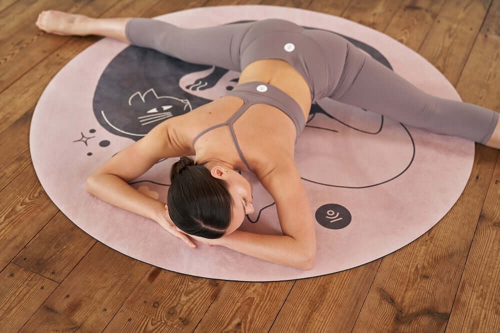 Legginsy do jogi Moonholi Yoggings 7/8 - beżowe