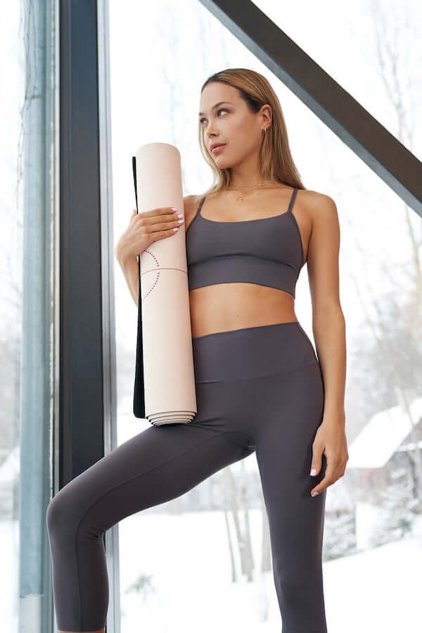 Legginsy do jogi Moonholi Yoggings 7/8 - szary