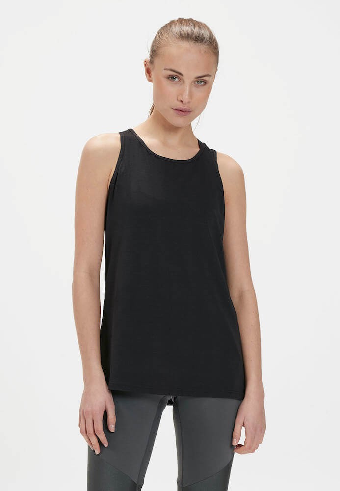 Koszulka do jogi Athlecia Mota Slub Top - czarny