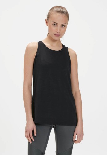 Koszulka do jogi Athlecia Mota Slub Top - czarny