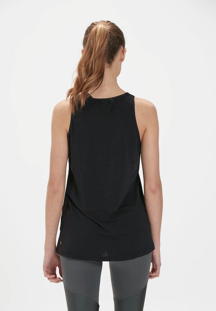 Koszulka do jogi Athlecia Mota Slub Top - czarny