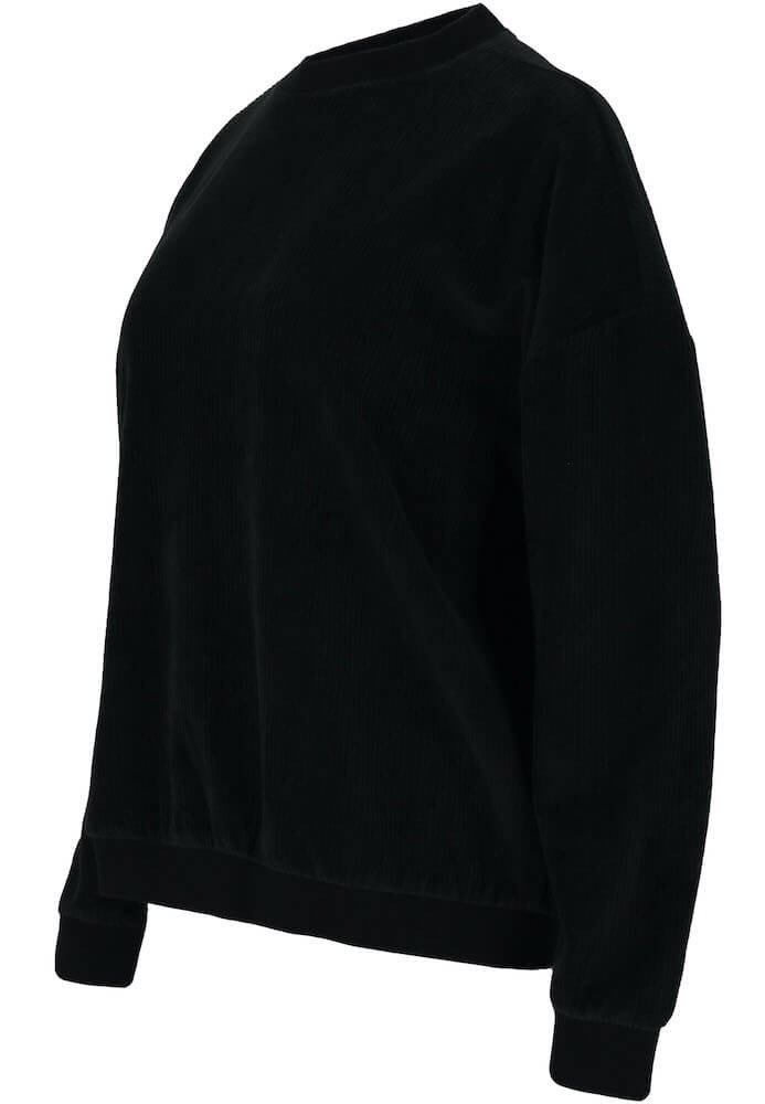 Bluza Oversize Athlecia Marlie Rib Crew Neck - czarny