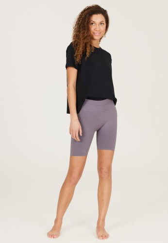 Legginsy do jogi Athlecia Nagar Seamless Shorts - szary