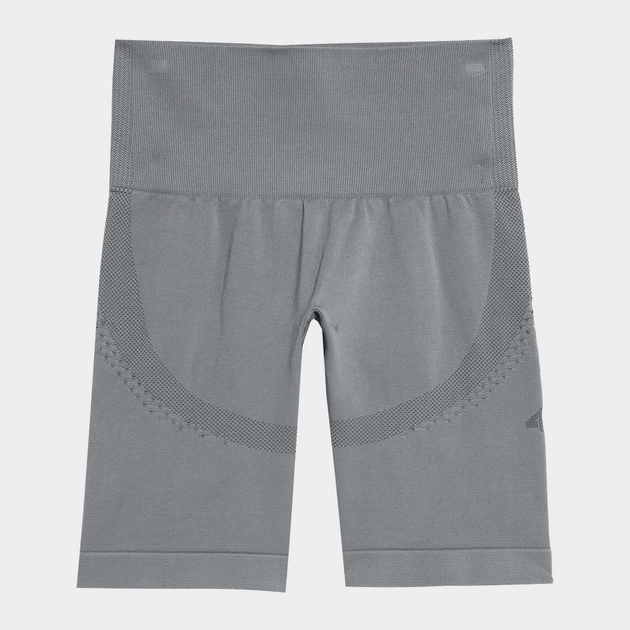 Legginsy krótkie bezszwowe do jogi 4F - szary