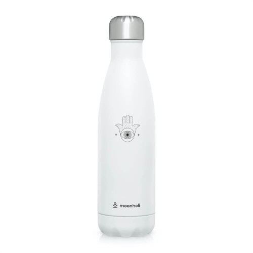 Butelka moonholi Hamsa 500ml - biały