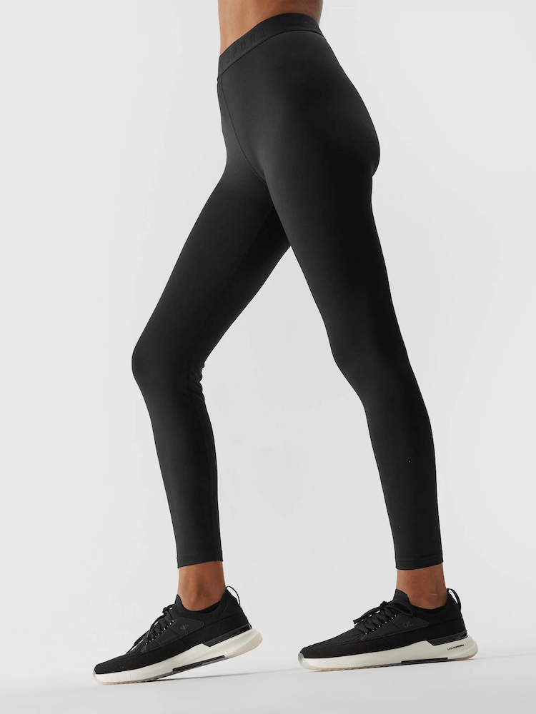 Legginsy do jogi 4F z recyklingu - czarny