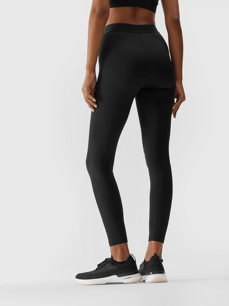 Legginsy do jogi 4F z recyklingu - czarny