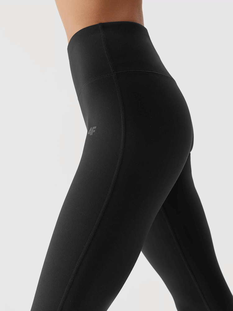 Legginsy do jogi 7/8 4F z recyklingu - antracytowy