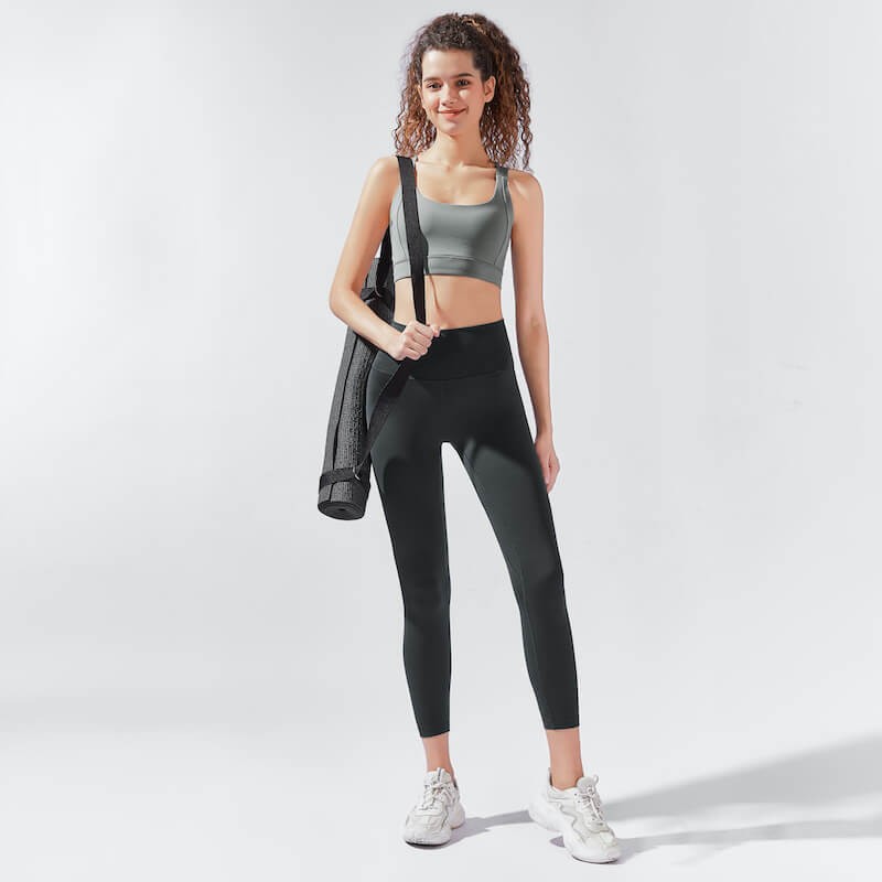 Legginsy myga Yula High-Waisted 7/8 - Black