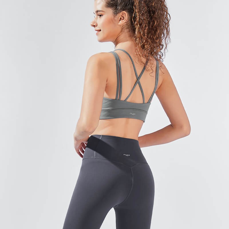 Legginsy myga Yula High-Waisted 7/8 - Grey