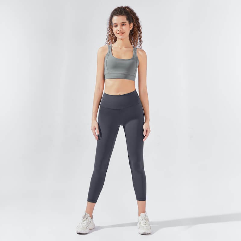 Legginsy myga Yula High-Waisted 7/8 - Grey