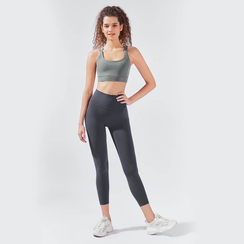 Legginsy myga Yula High-Waisted 7/8 - Grey