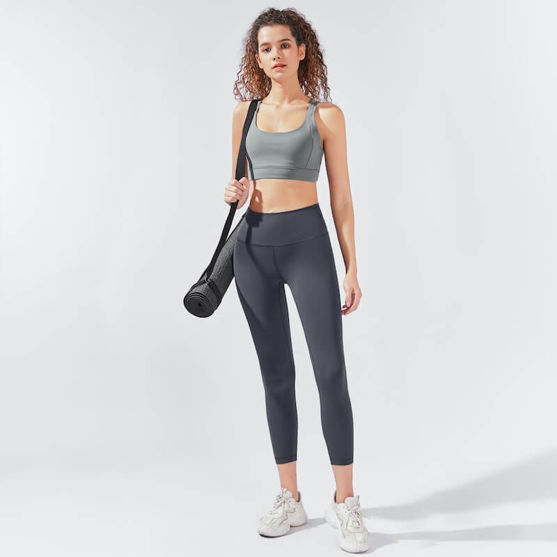 Legginsy myga Yula High-Waisted 7/8 - Grey