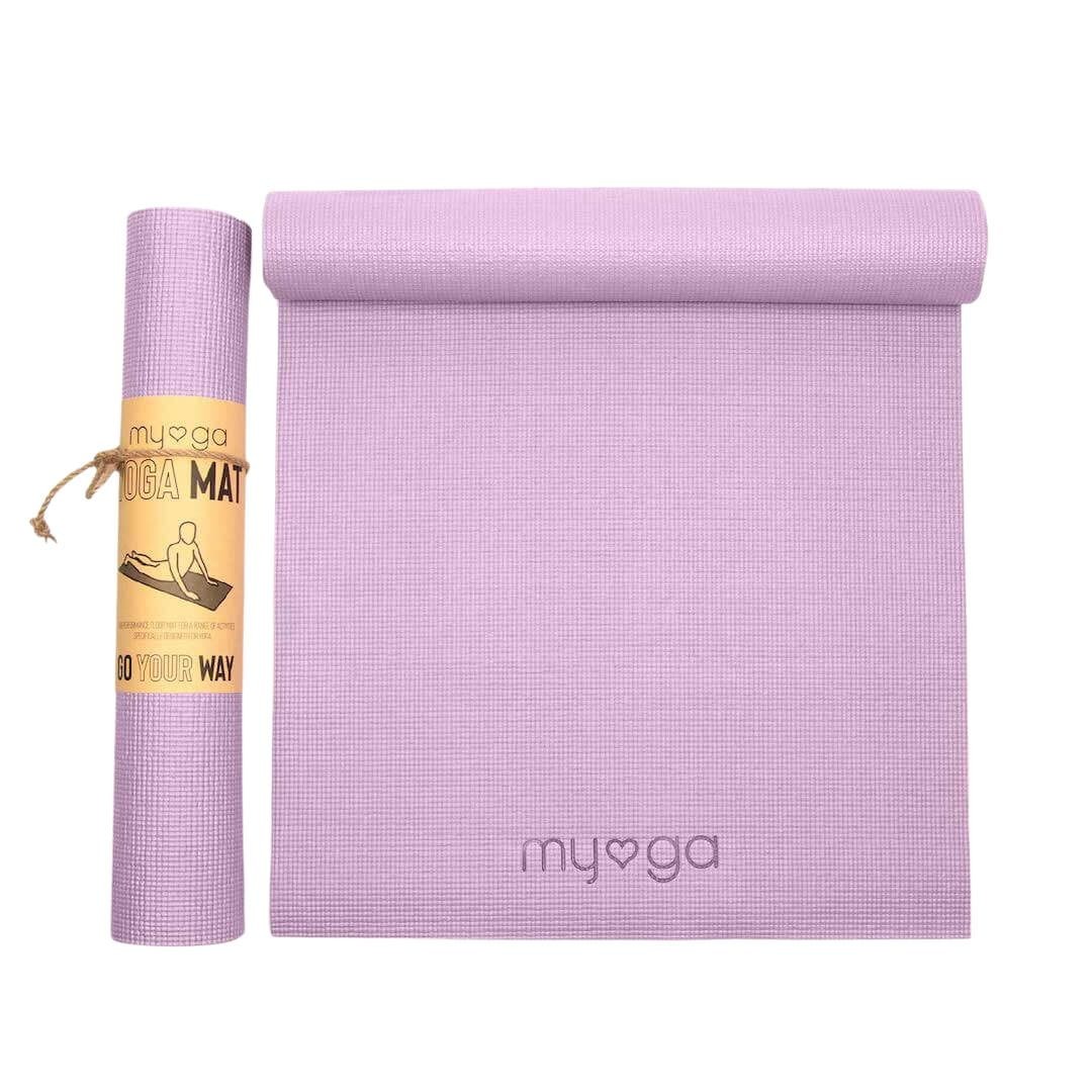 Mata do jogi myga - Entry level 4mm - liliowy