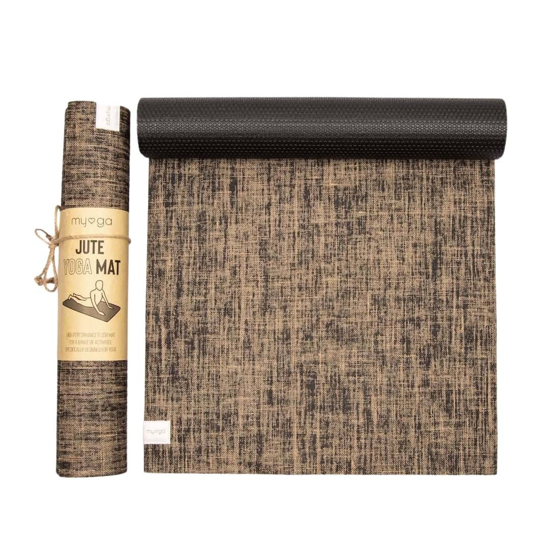 Mata do jogi myga - Jute 5mm - czarny