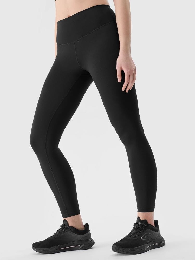 Legginsy do jogi z recyklingu 4F - czarny