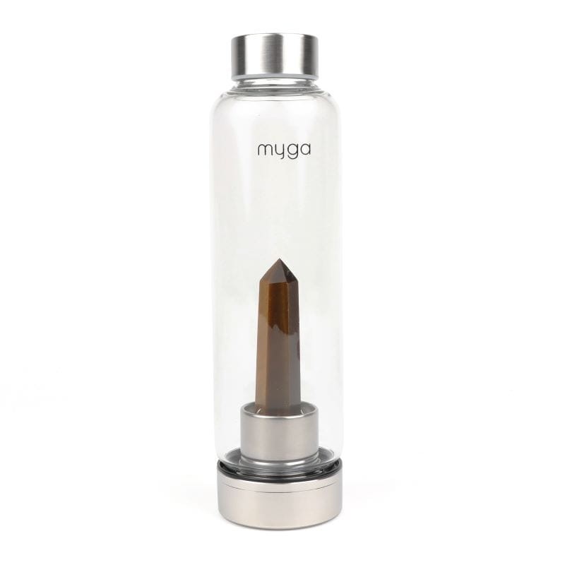 Szklana butelka na wodę myga tygrysie oko 500ml