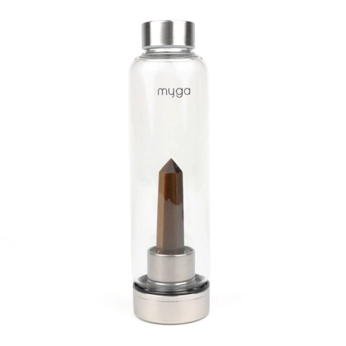 Szklana butelka na wodę myga tygrysie oko 500ml