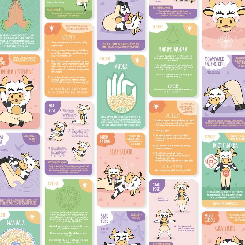 Karty do jogi dla dzieci Kids Yoga Card