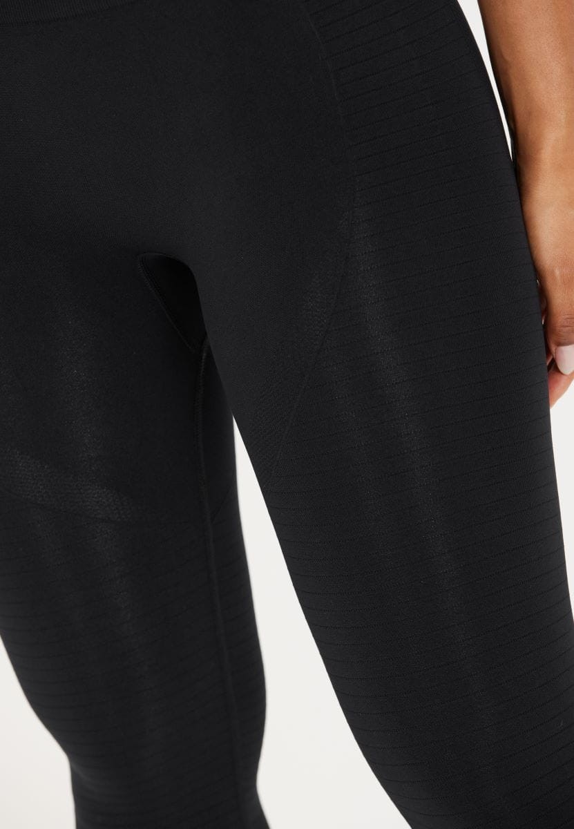Legginsy do jogi Athlecia Nagar Seamless - czarny