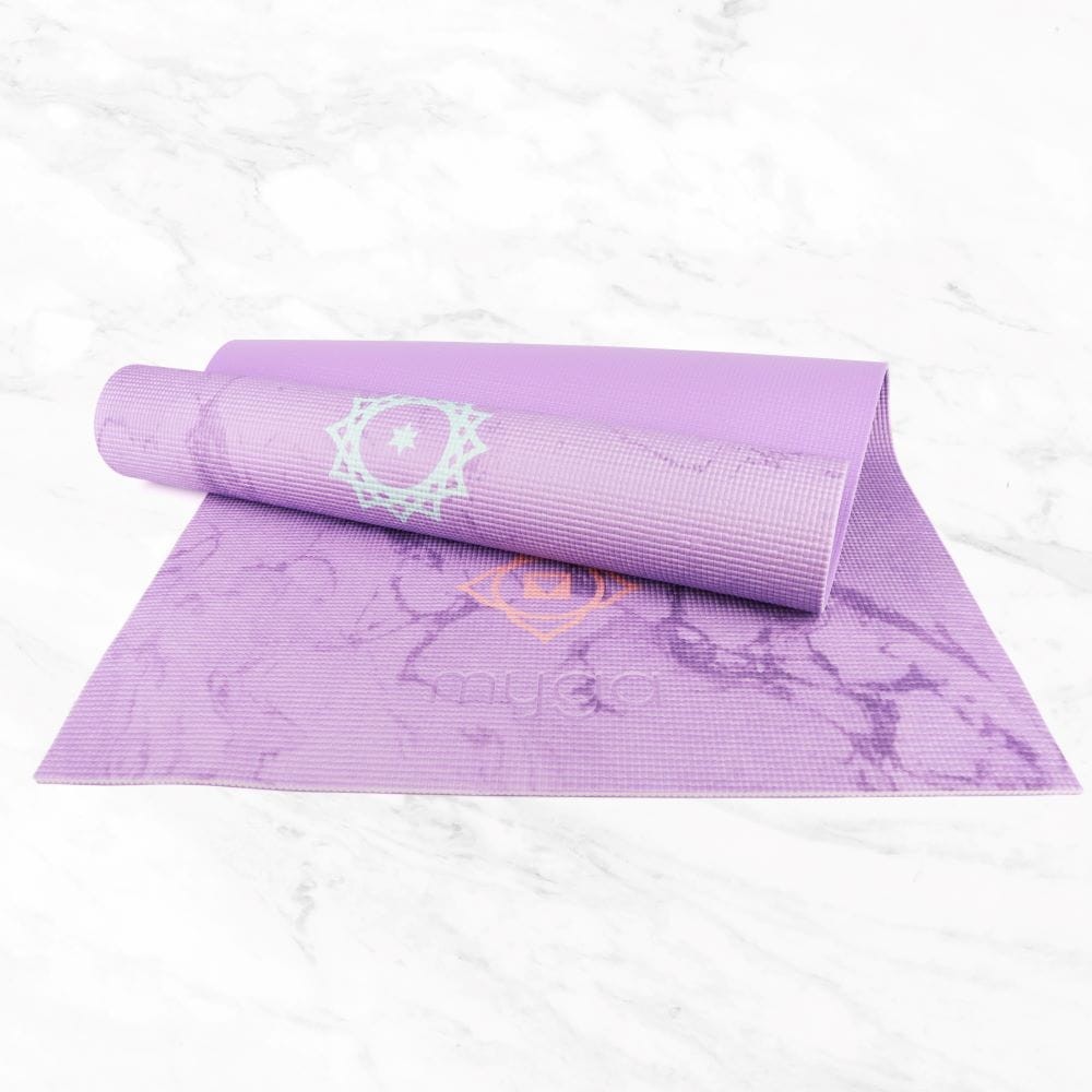 Zestaw do jogi myga Chakra Yoga Set: mata, klocek, pasek