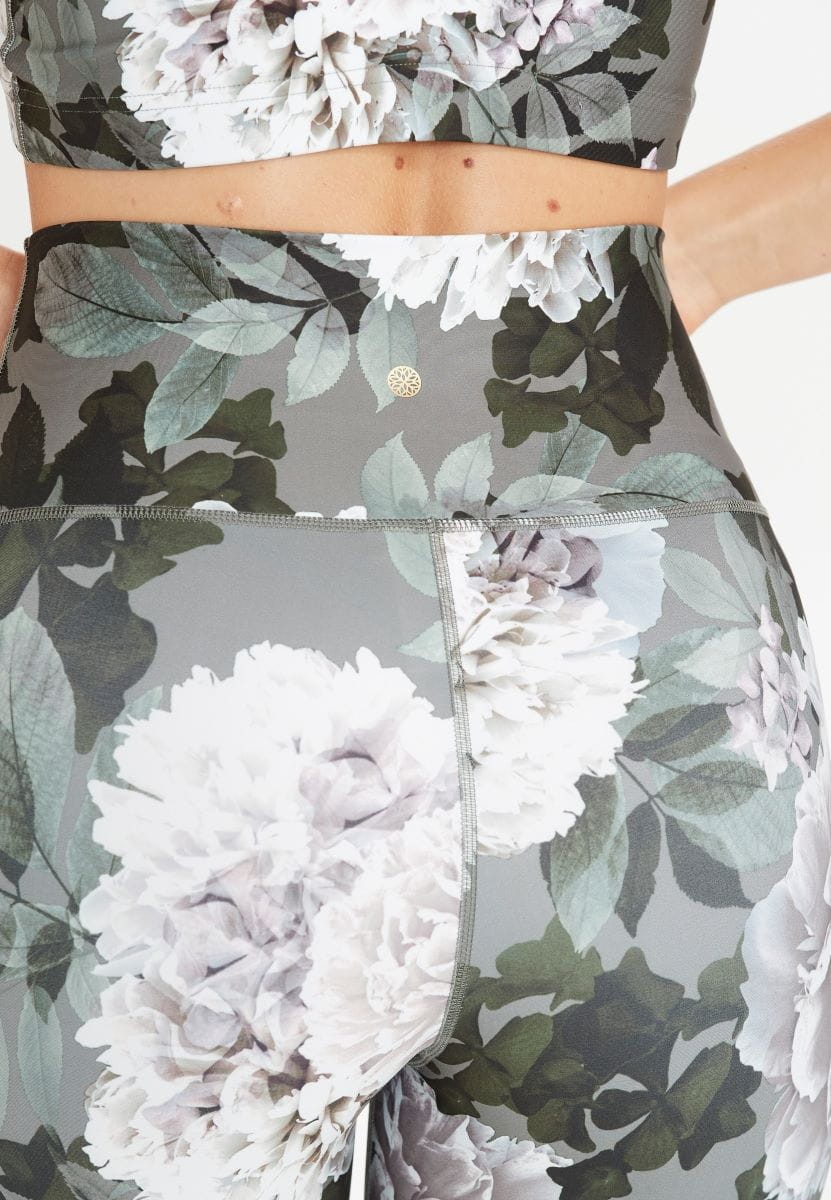 Legginsy do jogi Athlecia France - floral print