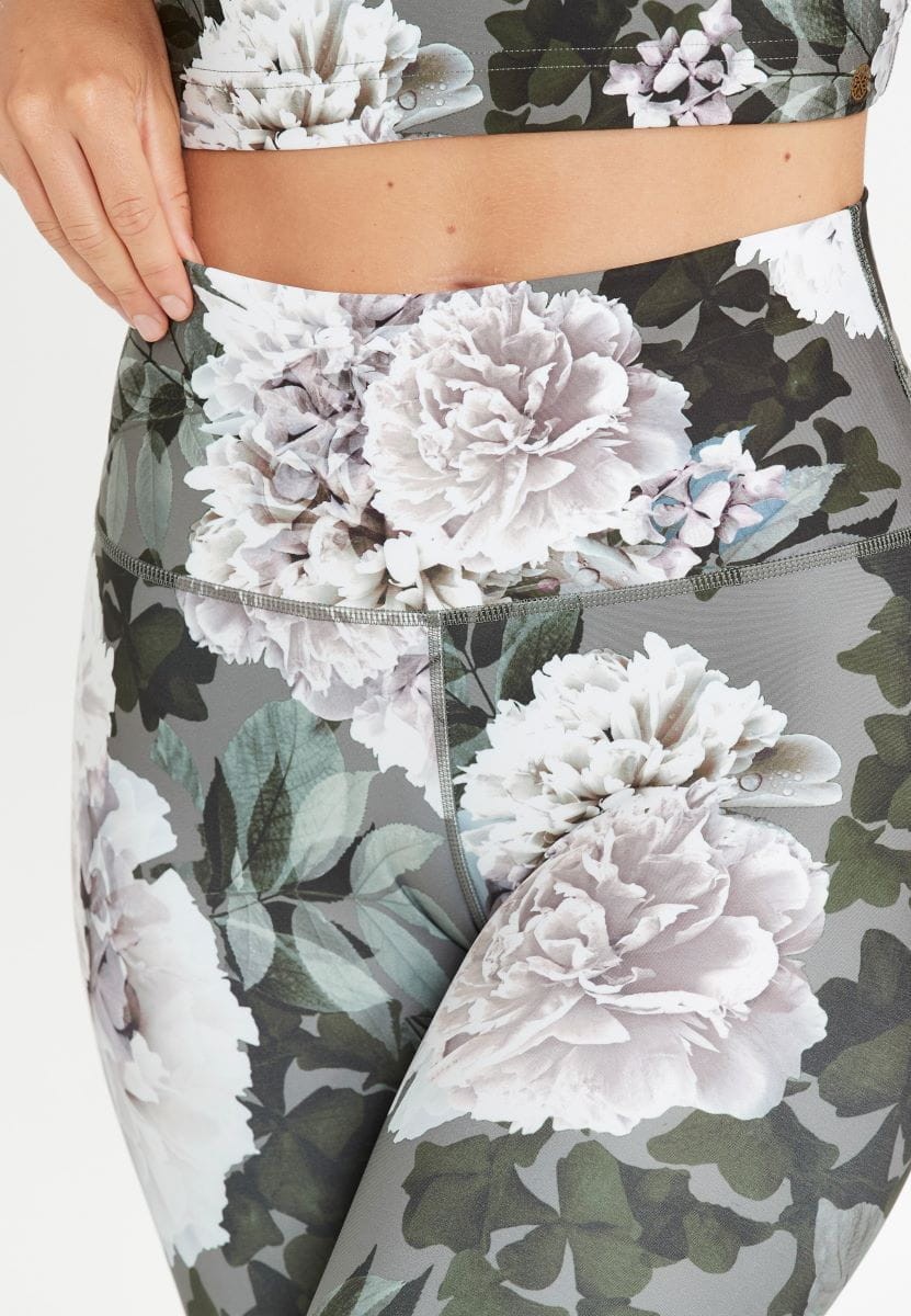 Legginsy do jogi Athlecia France - floral print