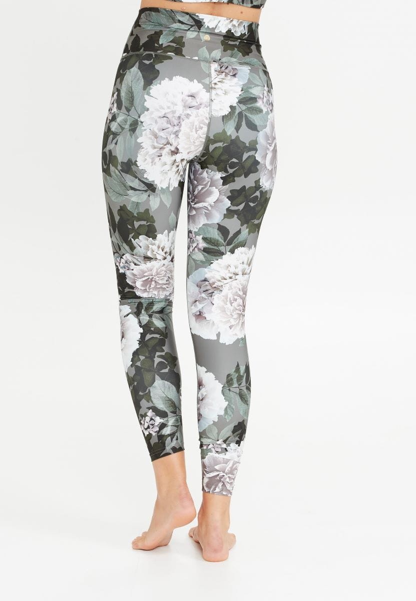 Legginsy do jogi Athlecia France - floral print