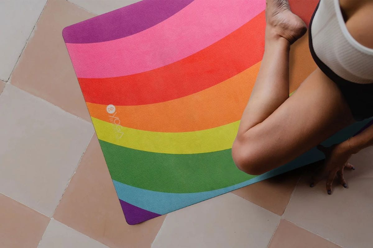 Mata do jogi Yoga Design Lab Combo 3,5 mm - Rainbow