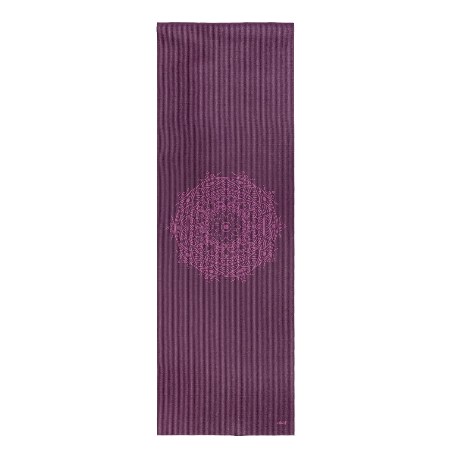 Mata do jogi Bodhi Leela 4,5mm - fioletowy z mandalą
