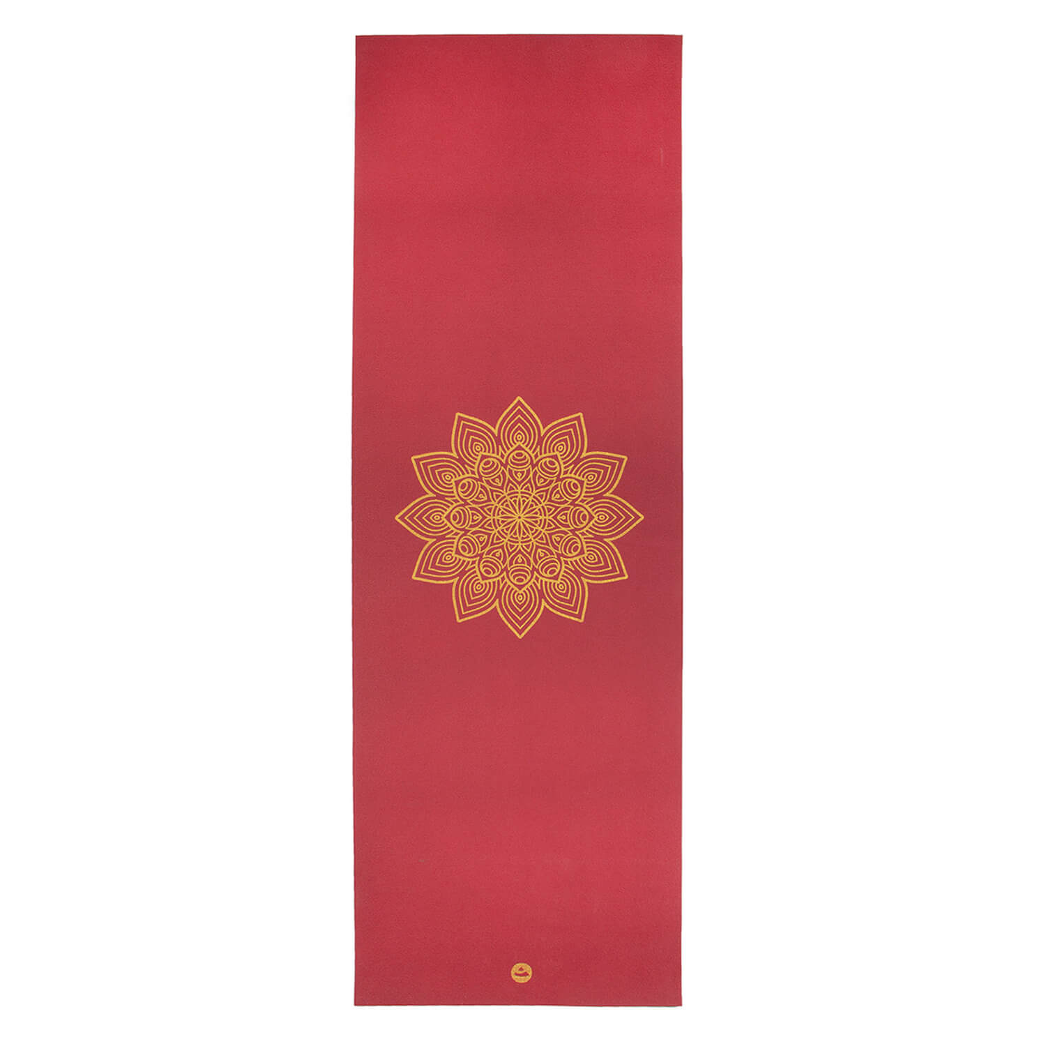 Mata do jogi Bodhi Rishikesh Premium 4,5mm - burgundowa z mandalą
