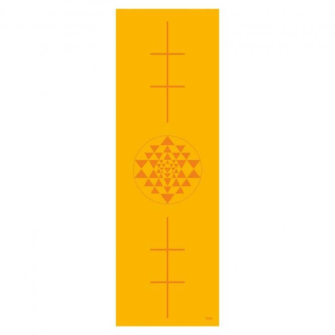 Mata do jogi Bodhi Leela 4,5mm - yantra żółty