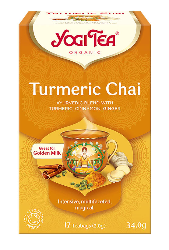 Herbata Yogi Tea Turmeric Chai - Złoty czaj z kurkumą (17x2,0g)