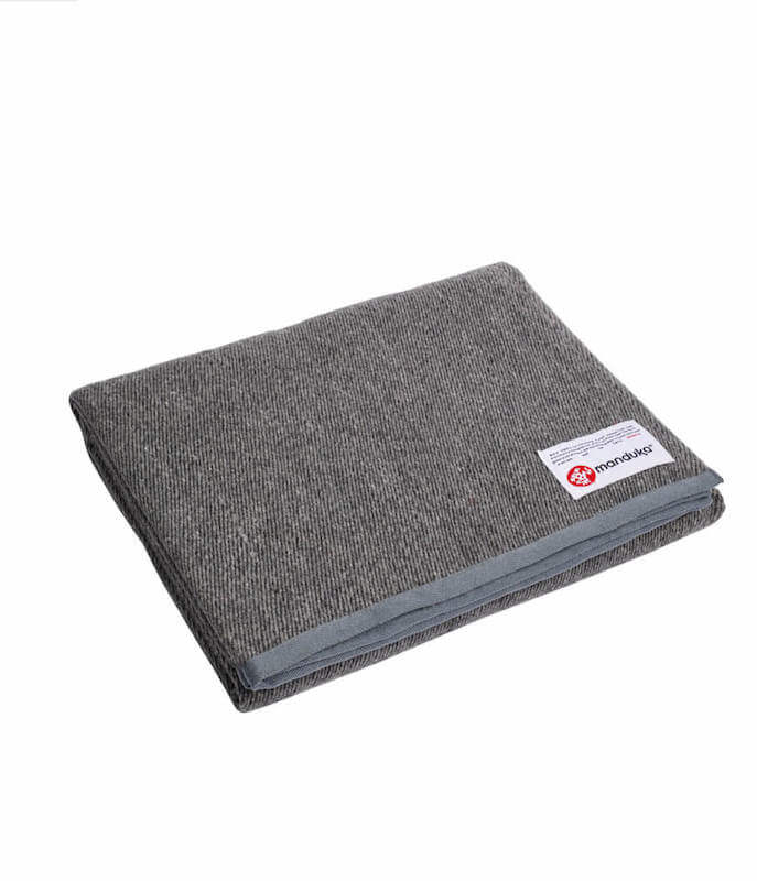 Wełniany koc do jogi Manduka Recycled Wool Blanket - Sediment